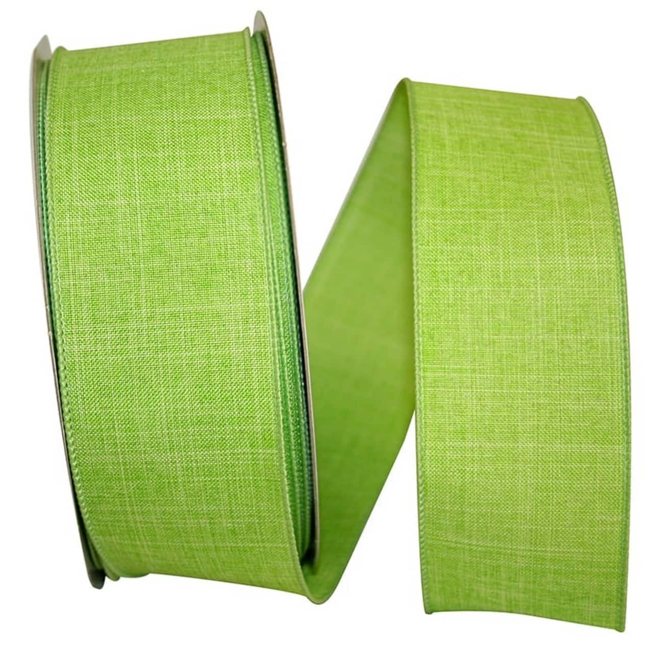 JAM Paper 2.5" x 50yd. Linen Wired Ribbon